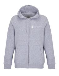 Kapuzenjacke Männer - Grau / Weiß S